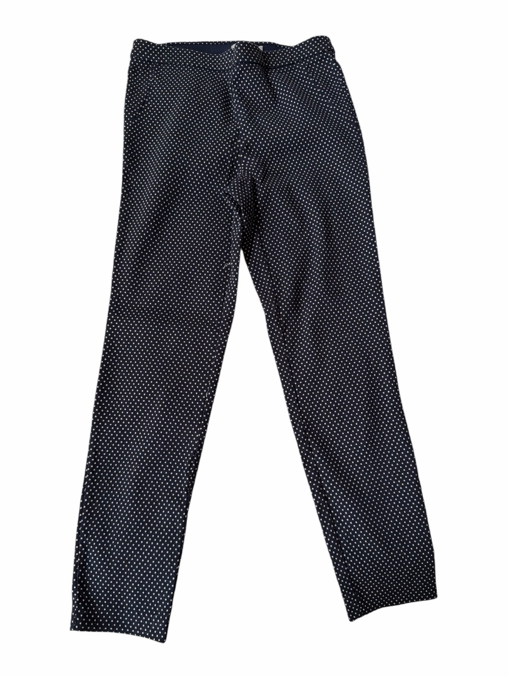 Dalia Navy with White Polka Dot Straight Leg Pants